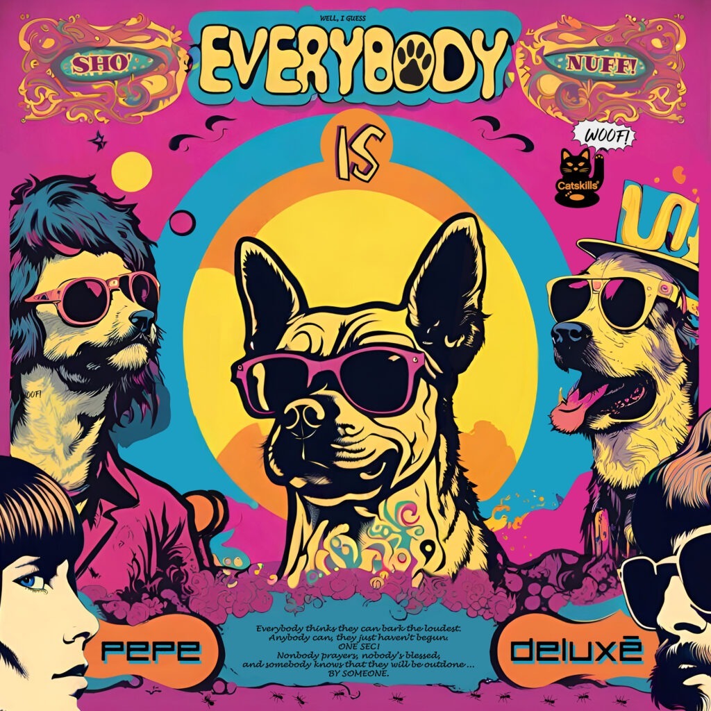 Pochette de l'album "Everybody Is" du groupe finlandais Pepe Deluxé