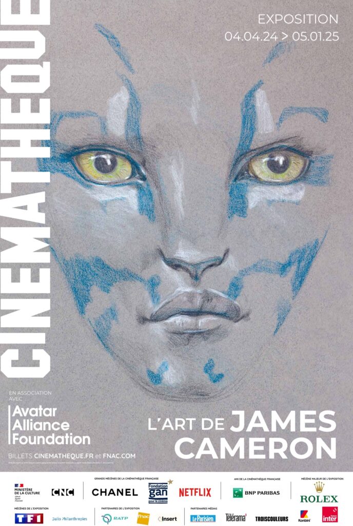 Affiche de l'exposition l'art de James Cameron