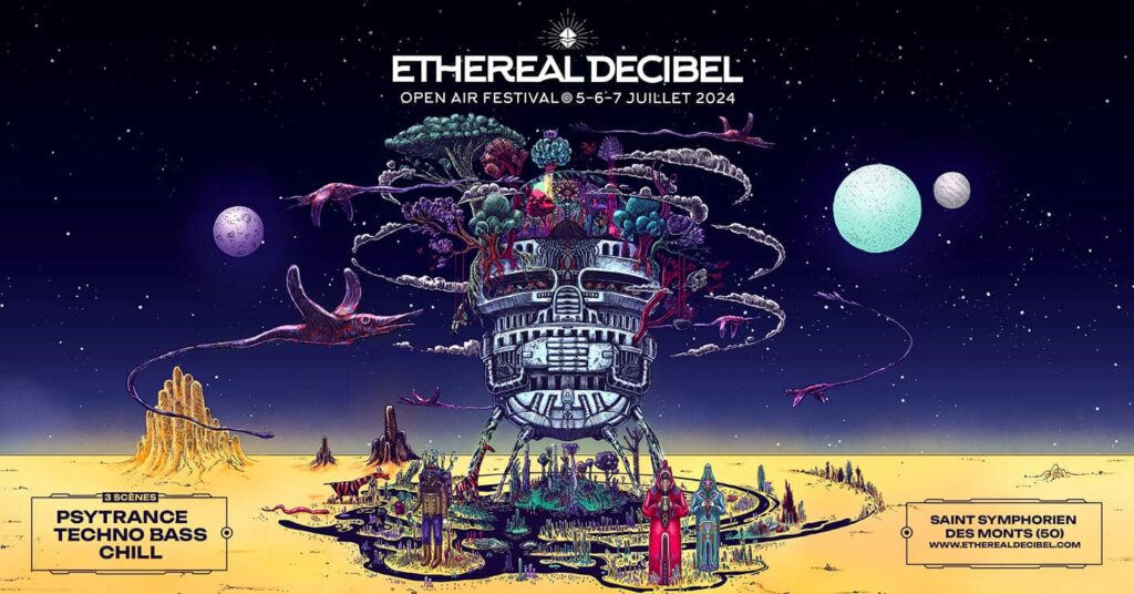 Affiche du festival "Ethereal Decibel Festival" 2024