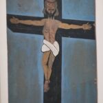 Tableau de Frank Walter "Self Portrait as Christ on the Cross".