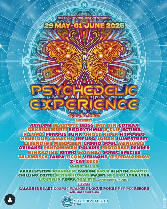 line up psychedelic experience