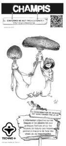 Flyer sensibilisation techno + champignons psychédéliques