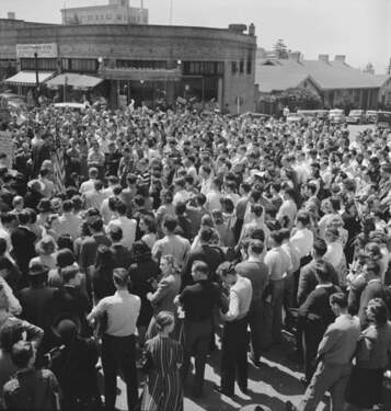 Berkeley Manifestation des élèves de l'université de Californie, 1940