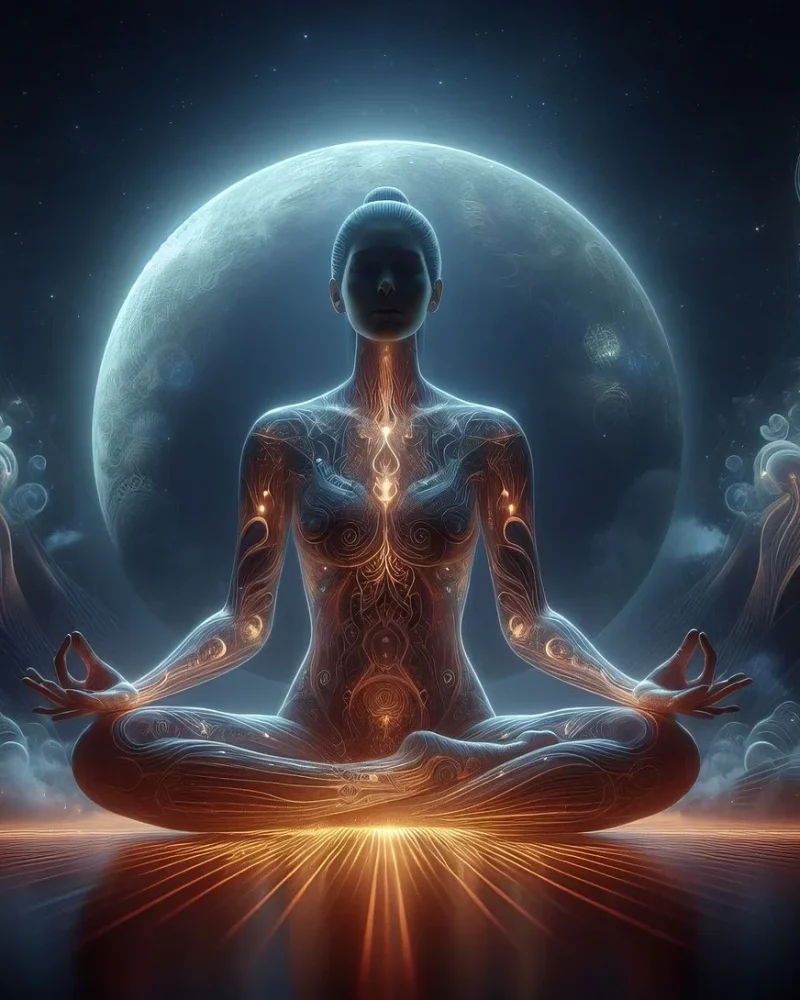 Image générée par IA de transformation avec l'hypnose